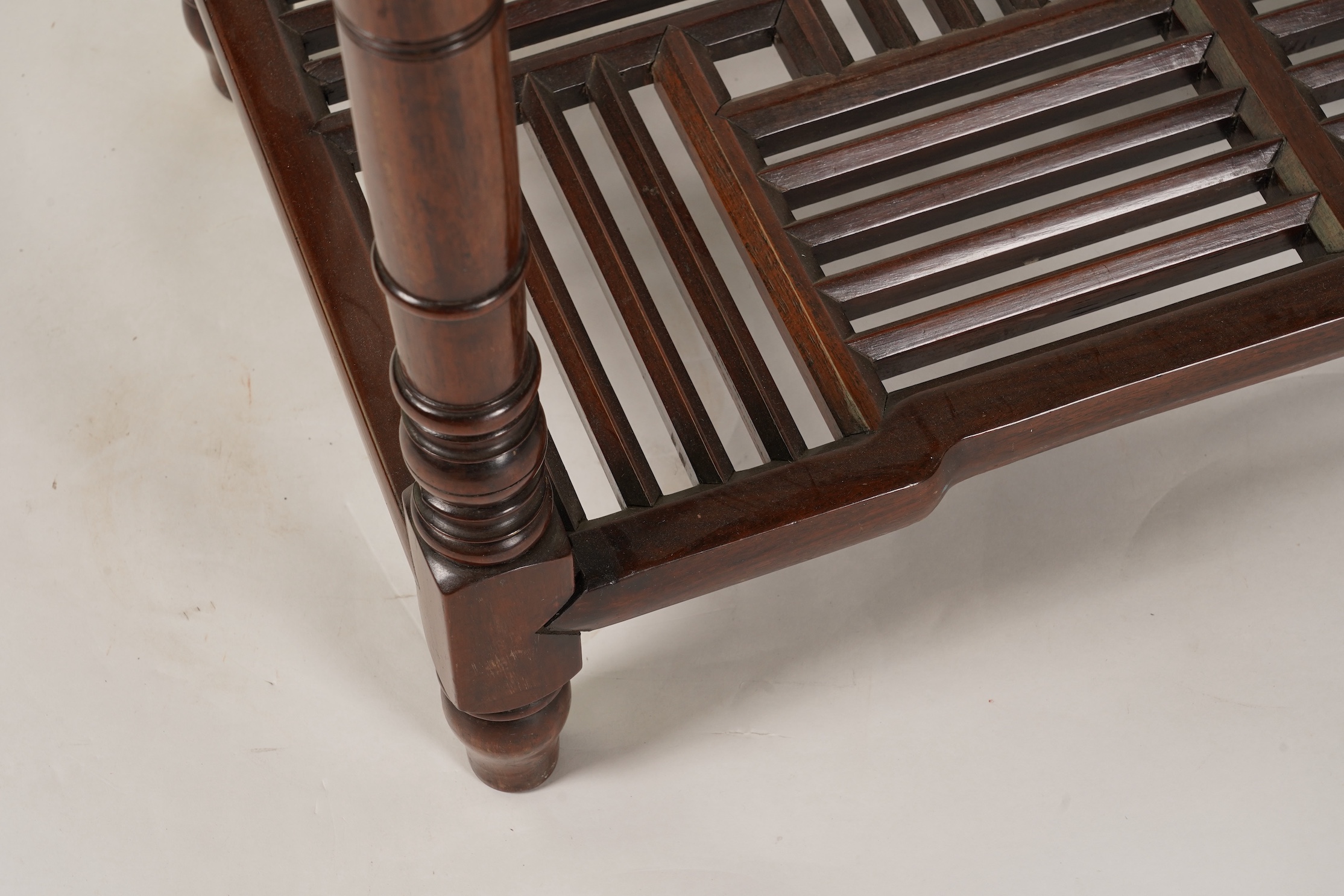 A Chinese hongmu dressing table, 19th century